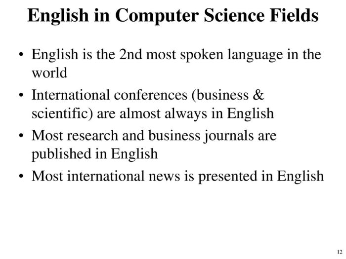 Bahasa inggris jurusan teknik informatika