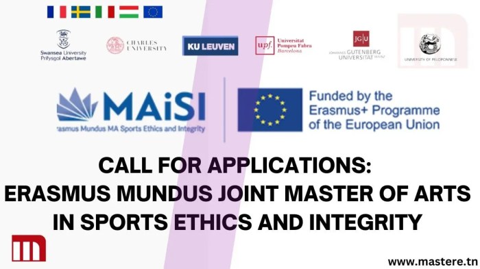 Erasmus master degree in sports ethics and integrity s2 1