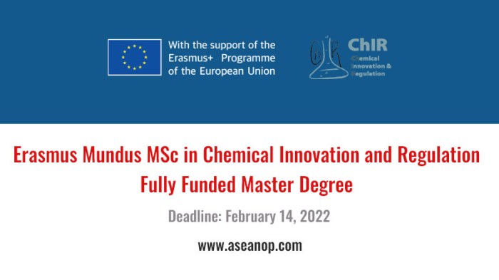 Erasmus msc in chemical innovation and regulation chir s2 1