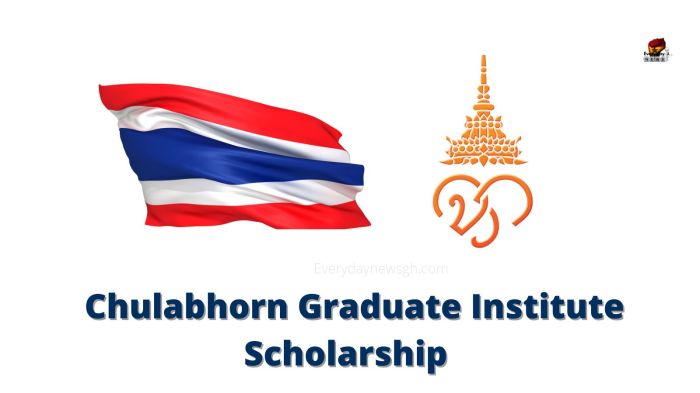 Chulabhorn graduate institute postgraduate scholarship s2 1