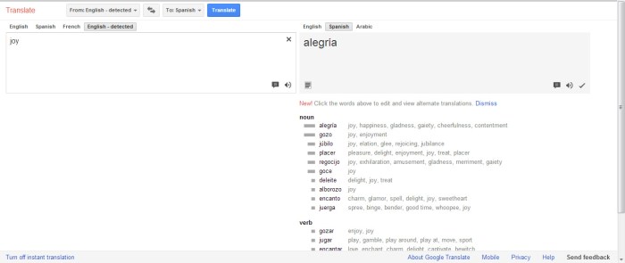 Google translate sinonim bahasa inggris