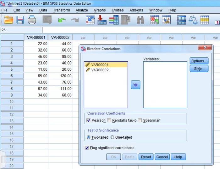 Cara menghitung data dengan spss