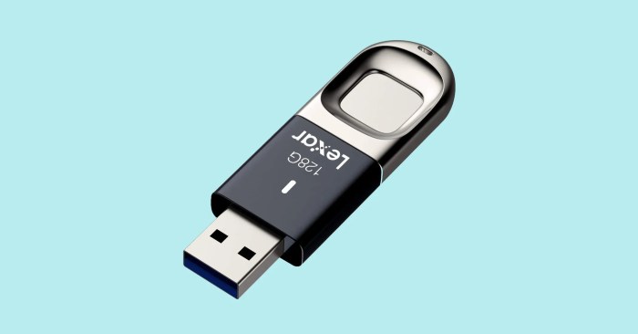 Usb flash drive stored