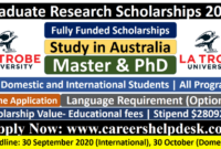 Graduate research scholarship la trobe university s3 1