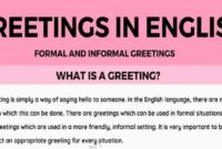 Pengertian greeting dalam bahasa inggris