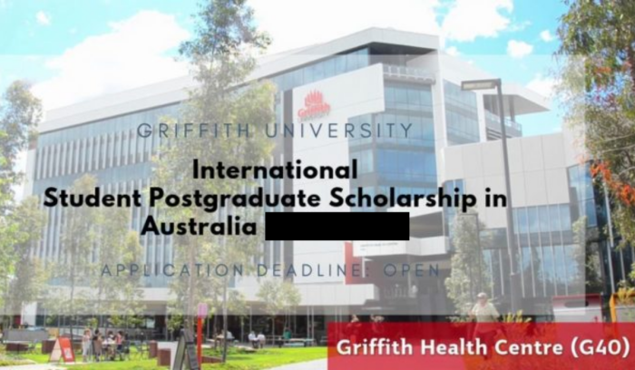 Griffith university international postgraduate research scholarship australia s2 1