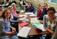 Class english adults language learning adult education fernandez judith pictured instructor pat elizabeth evening tuesday students