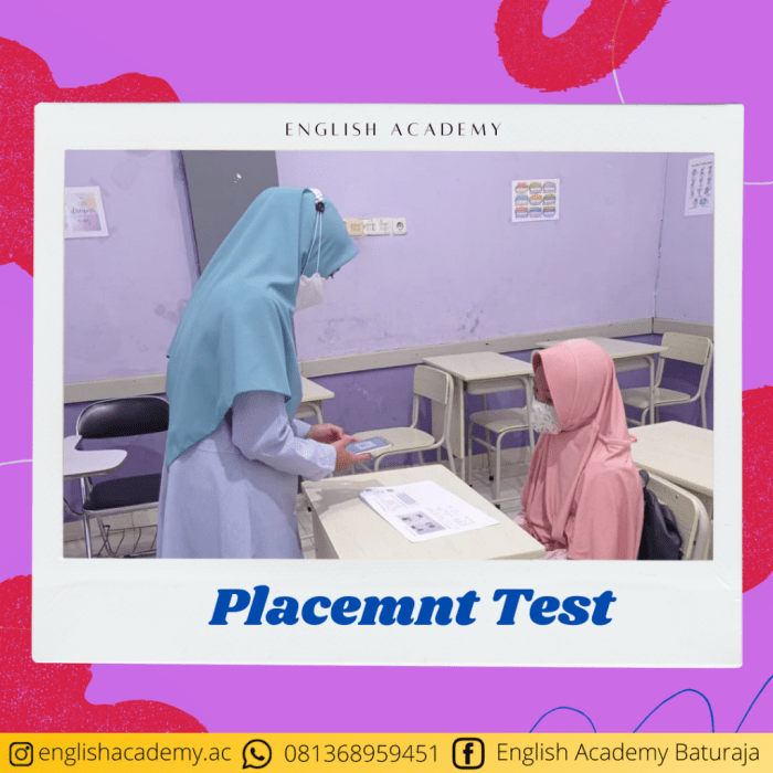 Placement test bahasa inggris