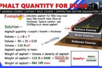 Asphalt quantity calculate