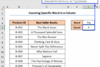 Cara menghitung kata di excel