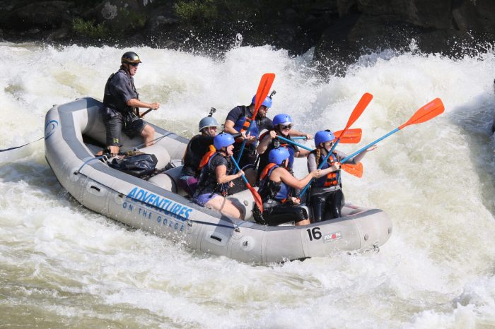 Rafting whitewater adventures gorge