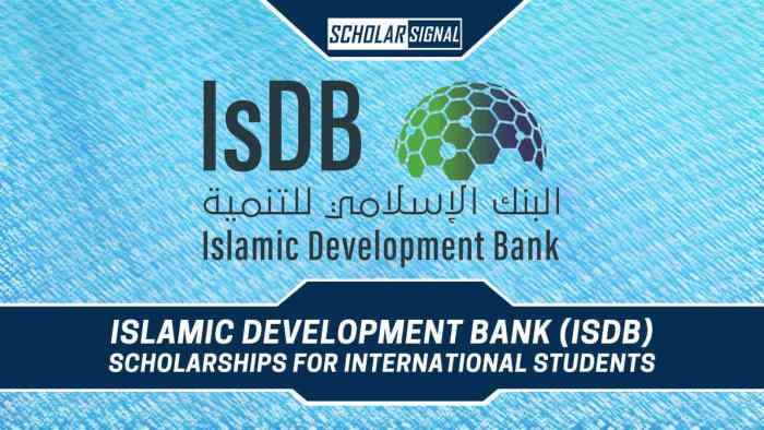 Bank isdb islamic development 2021 scholarships 2022