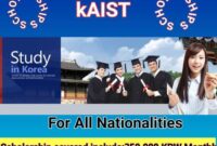 Beasiswa s1 oleh kaist di korea selatan