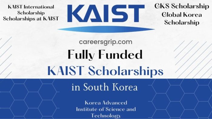 Korean science academy of kaist scholarship sma 1