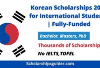 Universitas korea yang menyediakan beasiswa full