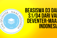 Beasiswa untuk mahasiswa d3 dan s1 d4 dari yayasan van deventer maas indonesia