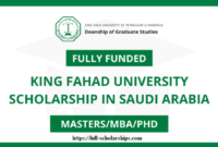 Beasiswa s2 dan s3 di king fahd university of petroleum minerals arab saudi