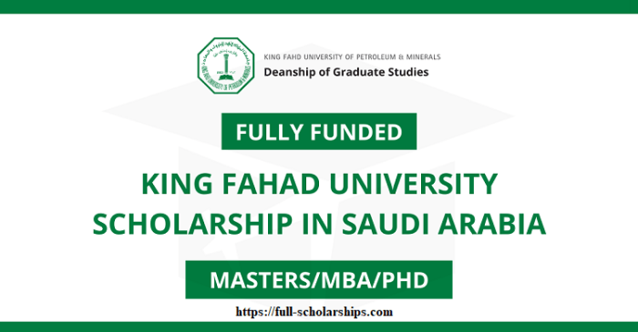 Beasiswa s2 dan s3 di king fahd university of petroleum minerals arab saudi