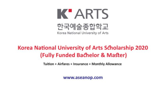 Beasiswa s1 dan s2 di korea national university of arts korea