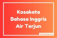 Bahasa inggris air aki