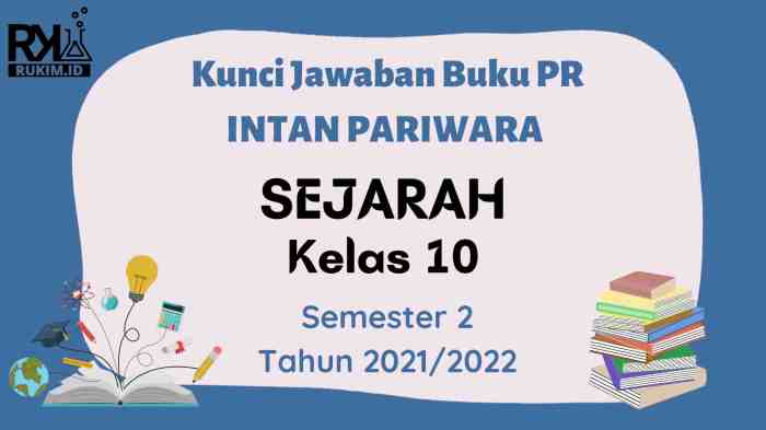 Kunci jawaban sejarah indonesia kelas 10 semester 2 intan pariwara