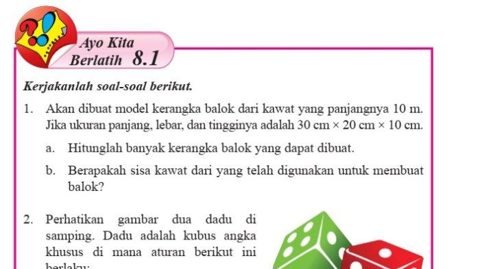 Soal pat matematika kelas 8 semester 2 kurikulum 2013 doc