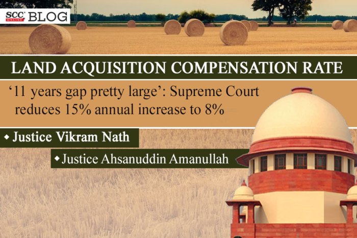 Acquisition compensation disposal delhi disputes