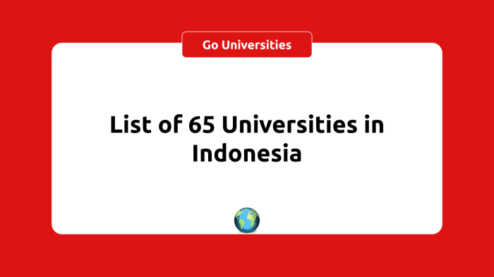 List universitas negeri di indonesia