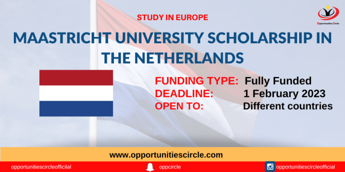 Beasiswa s2 di maastricht university belanda