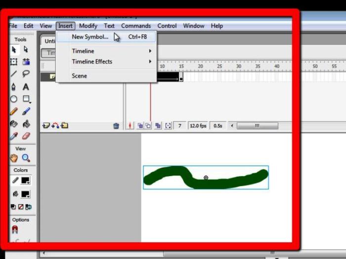 Macromedia flash animation simple make