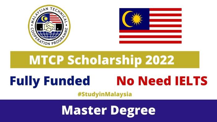 Malaysian technical cooperation programme mtcp scholarship s2 1