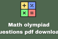 Download soal olimpiade matematika sd