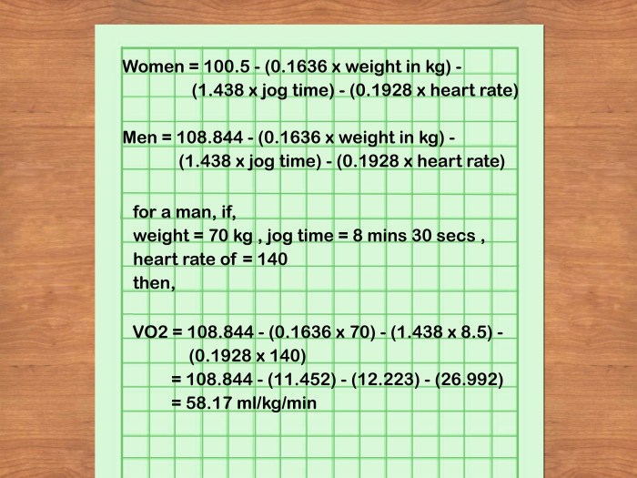 Cara menghitung vo2max bleep test