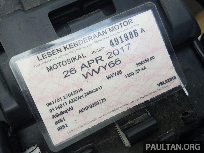 Cara menghitung pajak motor 5 tahunan