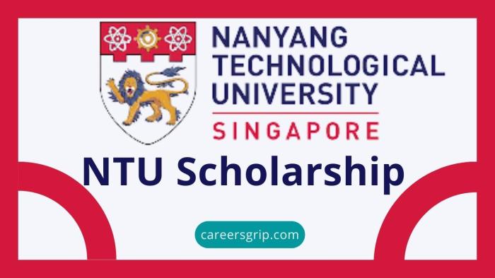 Nanyang university singapore scholarship