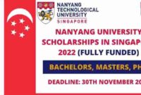 Nanyang university singapore scholarship