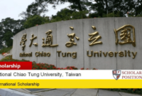 Nctu international scholarship taiwan s2 2