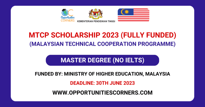 Malaysian technical cooperation programme mtcp scholarship s2 1