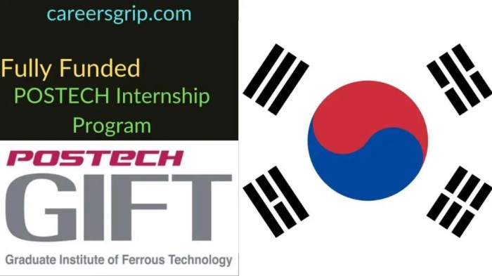 Postech gift internship program winter non degree 1