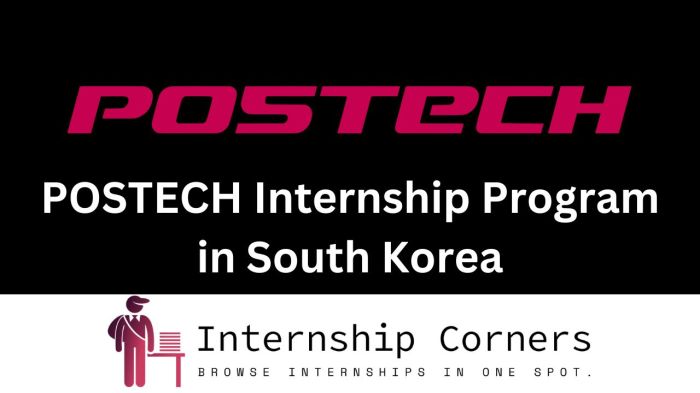 Postech gift internship program summer non degree 1