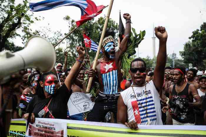 Papua indonesian genocide protests papuans killed six sick literally stomach police freewestpapua