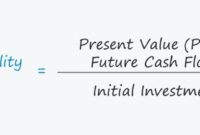 Cara menghitung profitability index