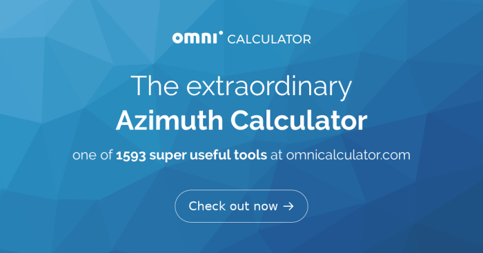 Azimuth calculate