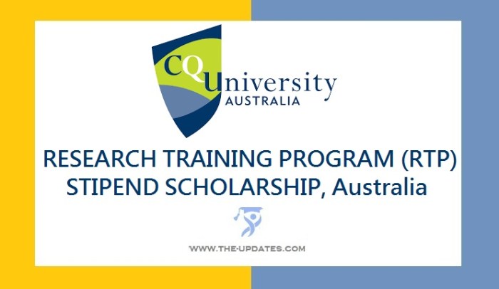 Australian government research training program rtp international stipend scholarship university of new england s2 s3 2