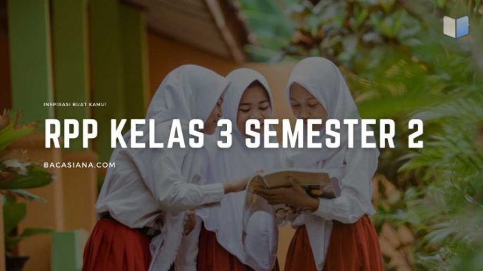 Rpp kelas 3 matematika semester 2