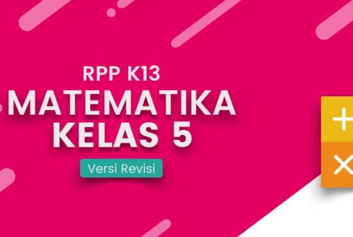 Download rpp matematika kelas 5 semester 1