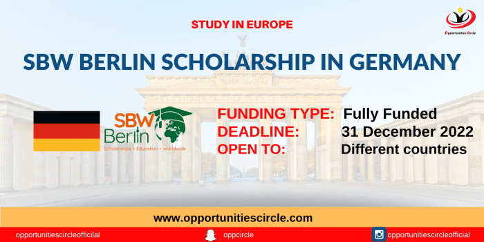 Sbw berlin scholarship jerman s2 2