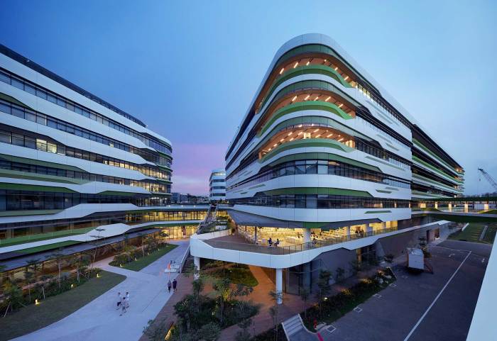 Singapore university technology sutd campus architects unstudio architecture dp academic sustainable completed building circulation opening shaded walkways tree domus project