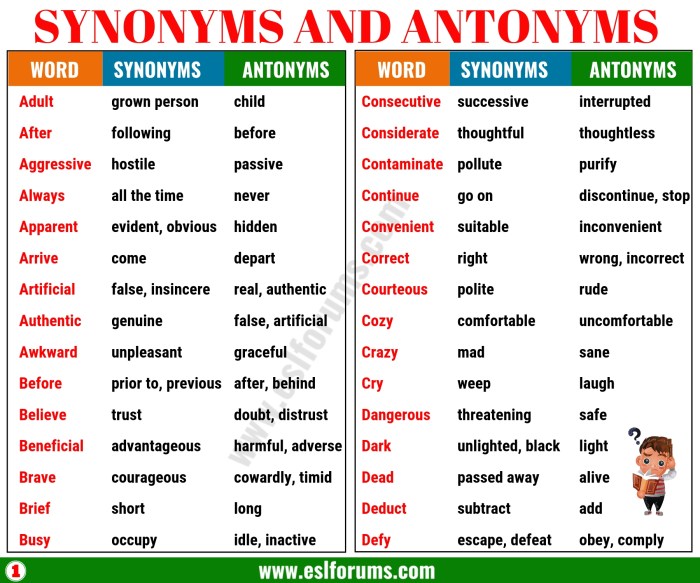 50 kata sinonim dalam bahasa inggris