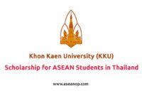 Beasiswa s2 dan s3 di khon kaen university thailand